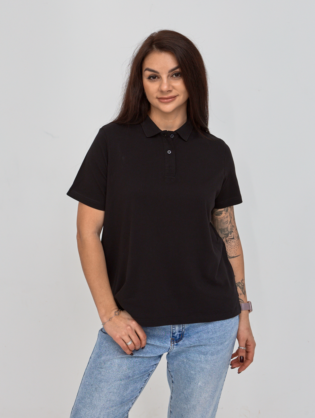 Поло женское больших размеров 24572