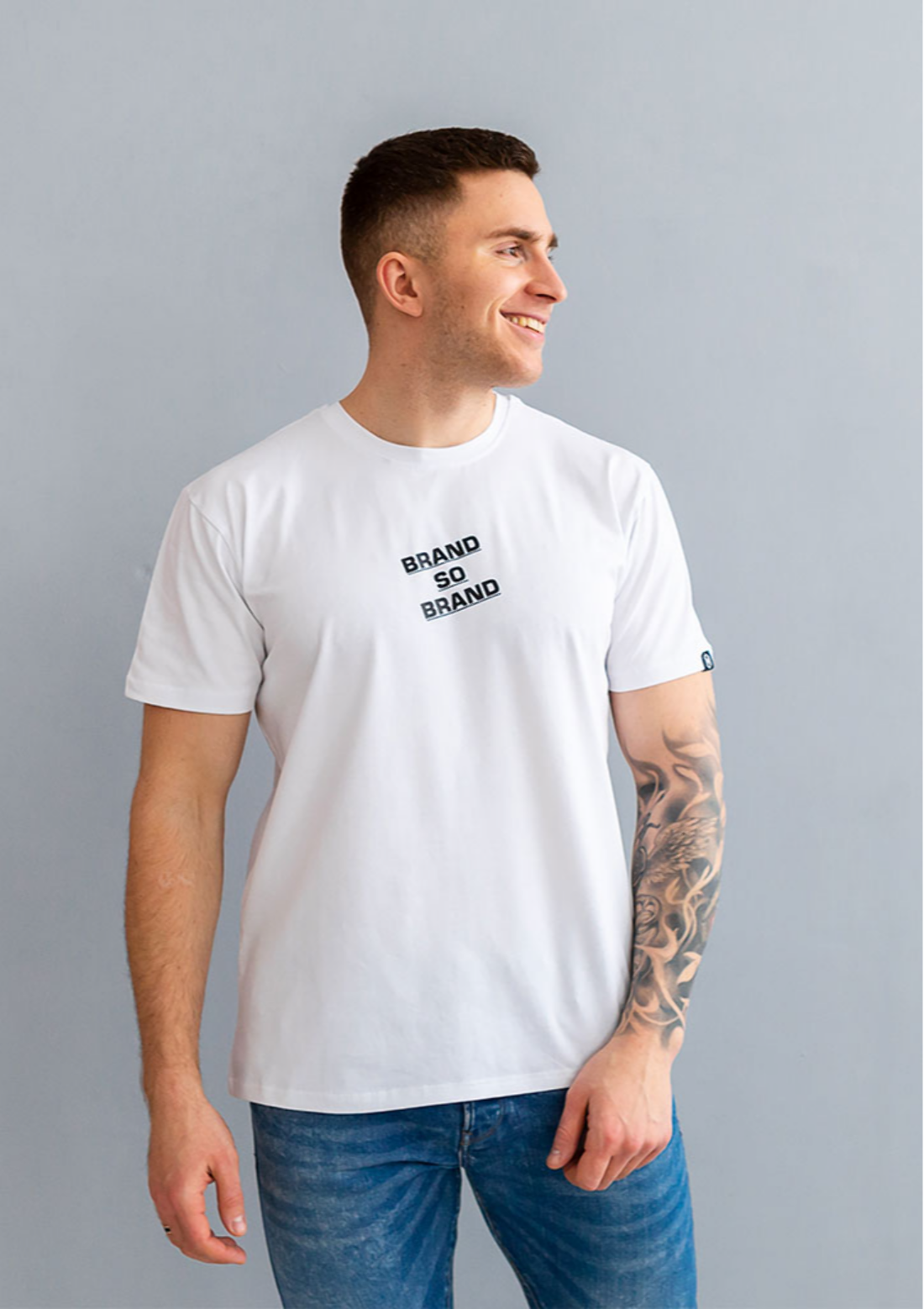 Чоловіча футболка великих розмірів brand so brand 40505