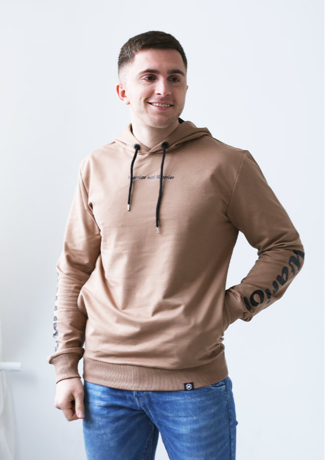 Толстовка с капюшоном warrior not warrior 17227