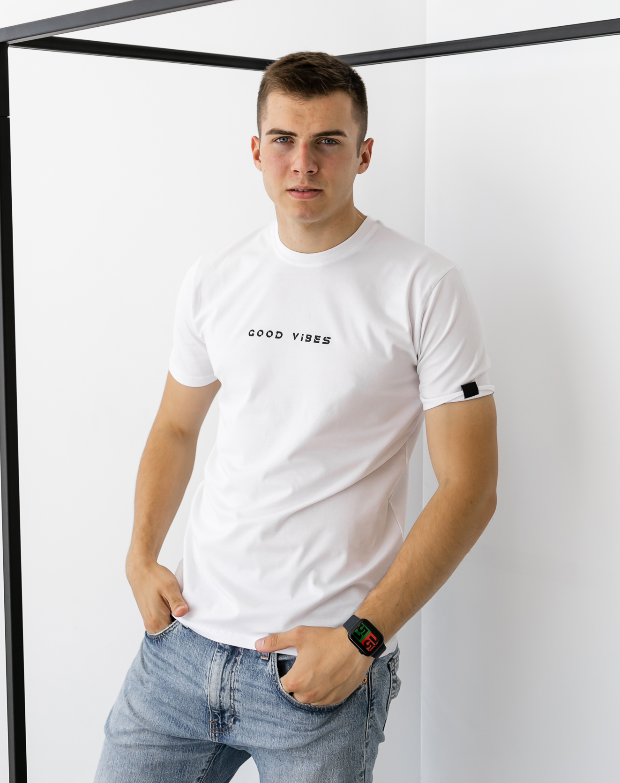 Мужская футболка good vibes 40172