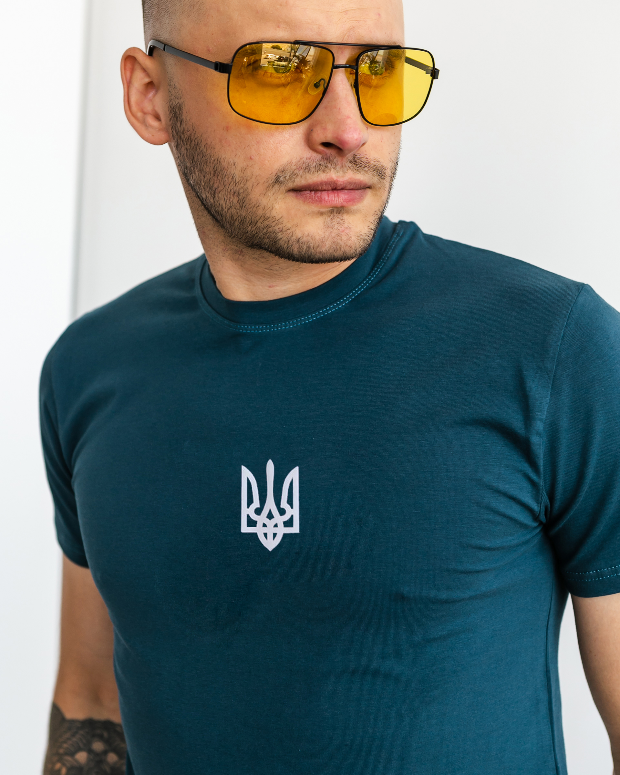 Мужская футболка больших размеров тризуб 40566