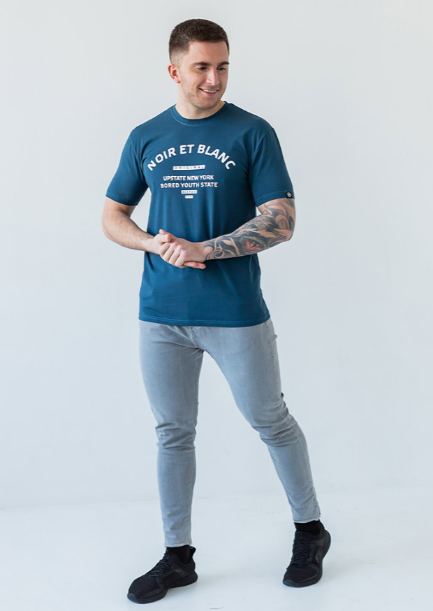 Чоловіча футболка noir et blanc 40006