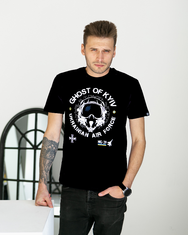 Чоловіча футболка ghost of kyiv 40180