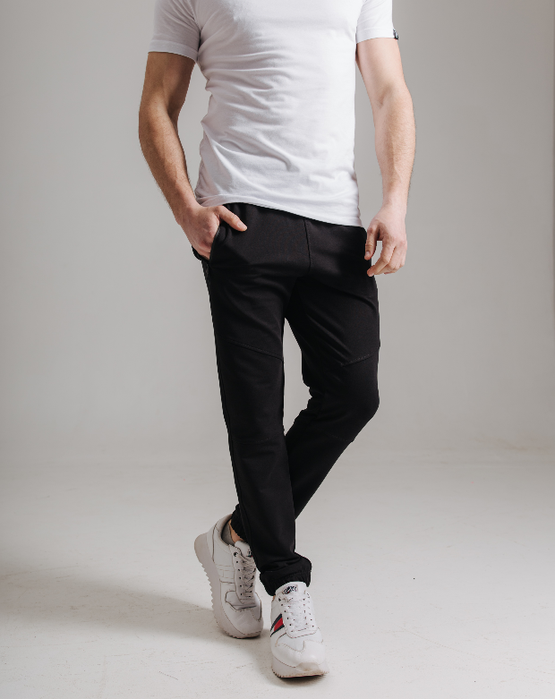 Спортивные штаны, "резанные", низ на резинках 17476