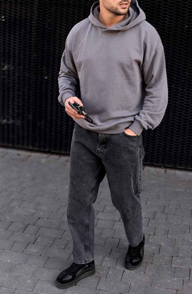 Чоловіча толстовка з тринитки oversize Hector 30172