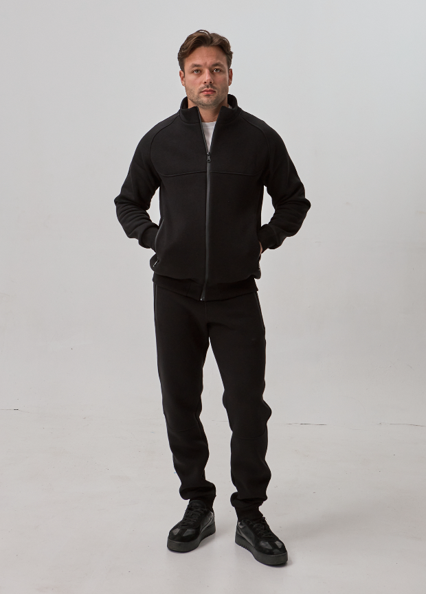 Теплий чоловічий костюм із коміром-стійкою 30595