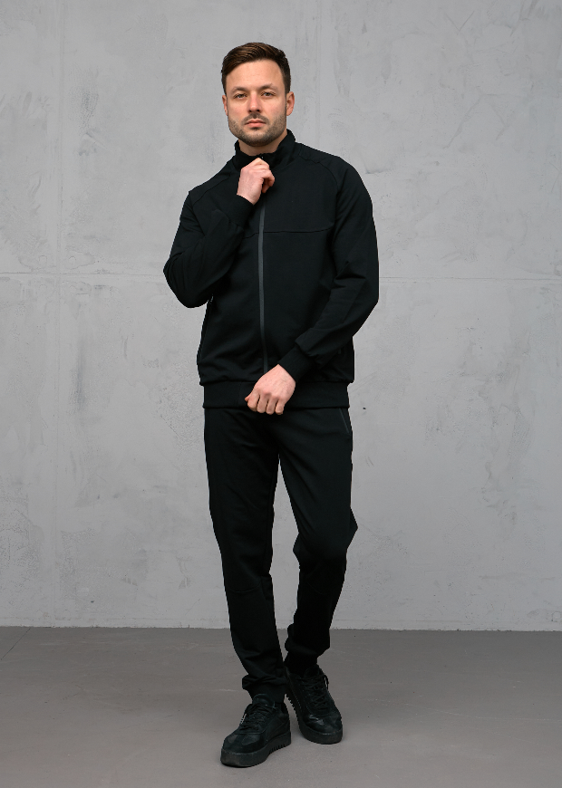 Спортивный костюм на молнии без капюшона 17419