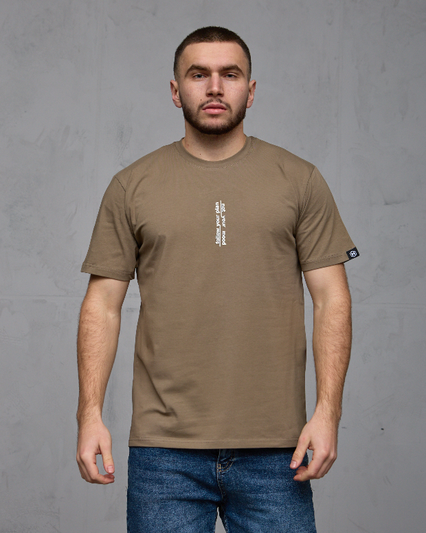 Чоловіча футболка великих розмірів FOLLOW YOUR PLAN 40638