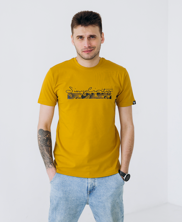 Чоловіча футболка з малюнком і принтом 40103