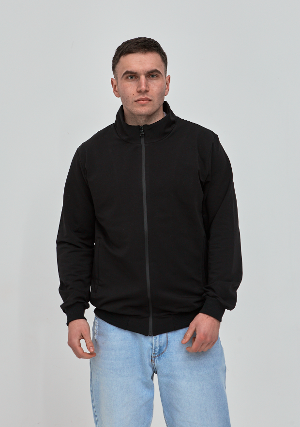 Кофта на застежке с воротником-стойкой Hector 17329