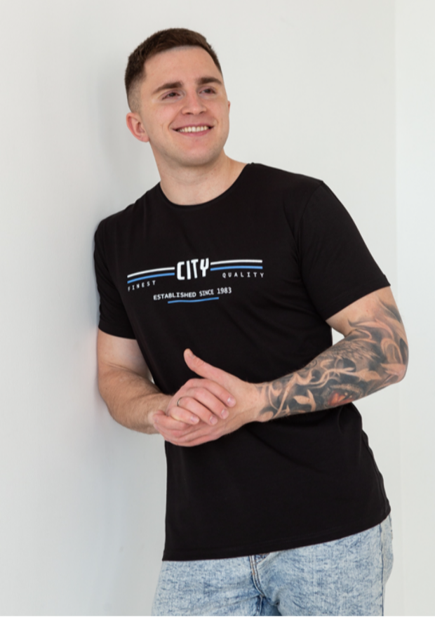 Батальна чоловіча футболка city 23004