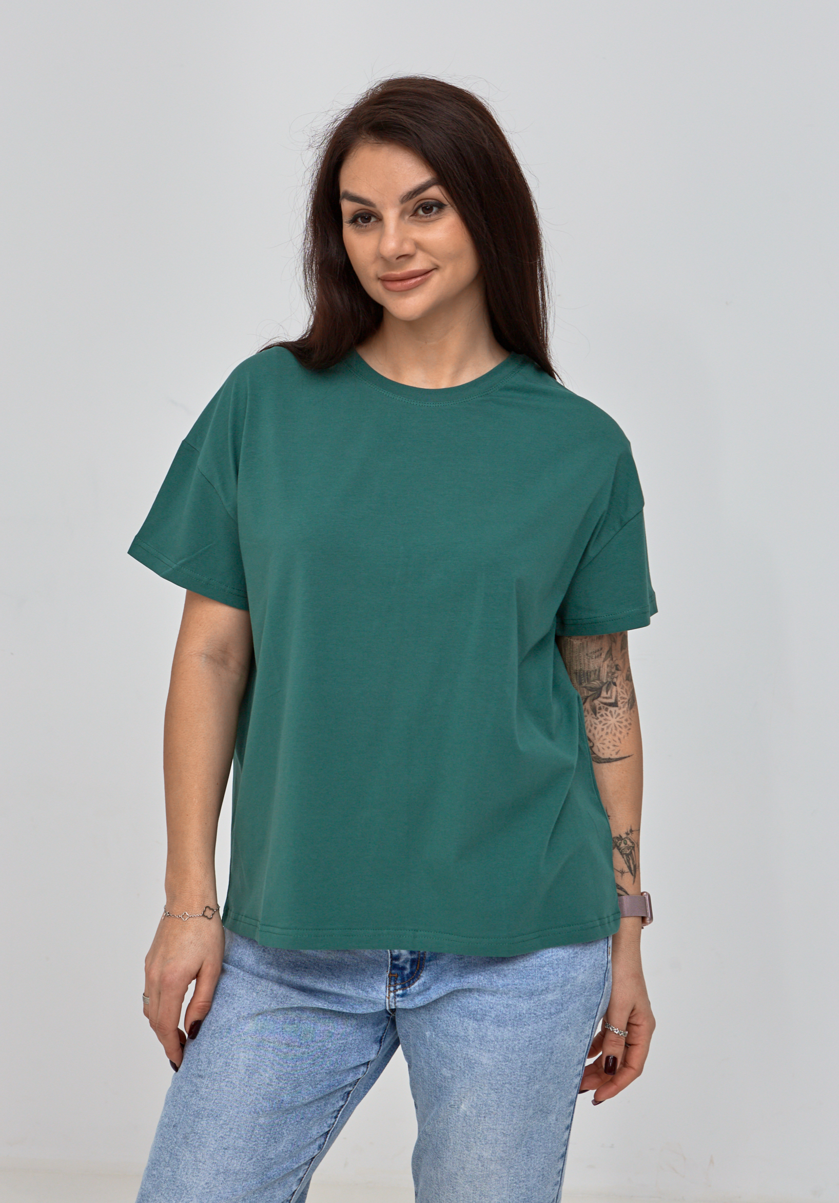 Жіноча базова футболка великих розмірів Hector 24561