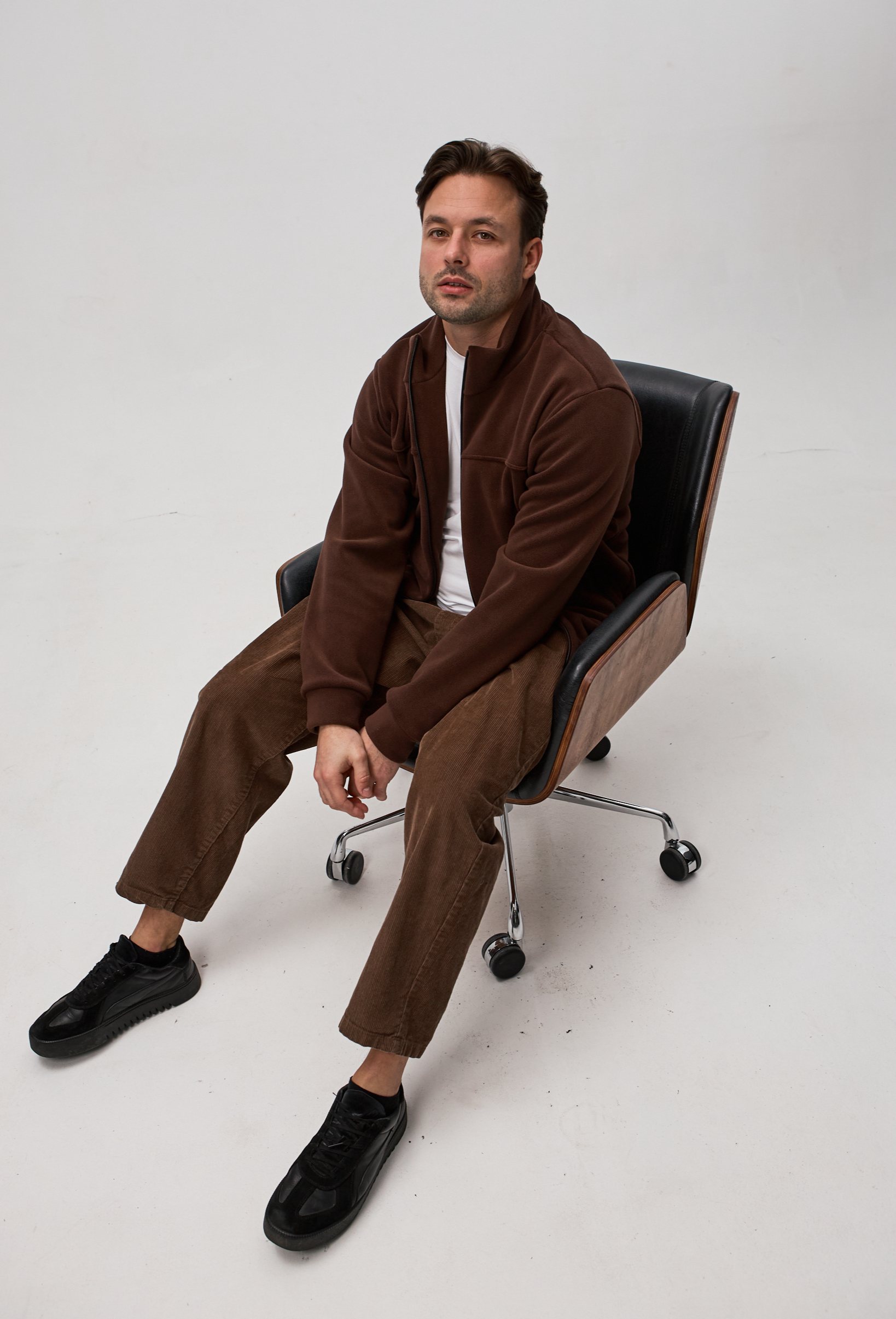 Чоловіча кофта флісова на застібці 30480