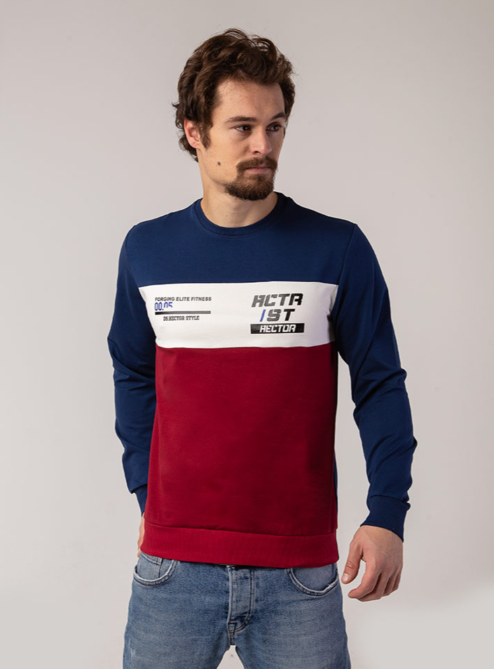 Трехцветный свитшот actr st 17062