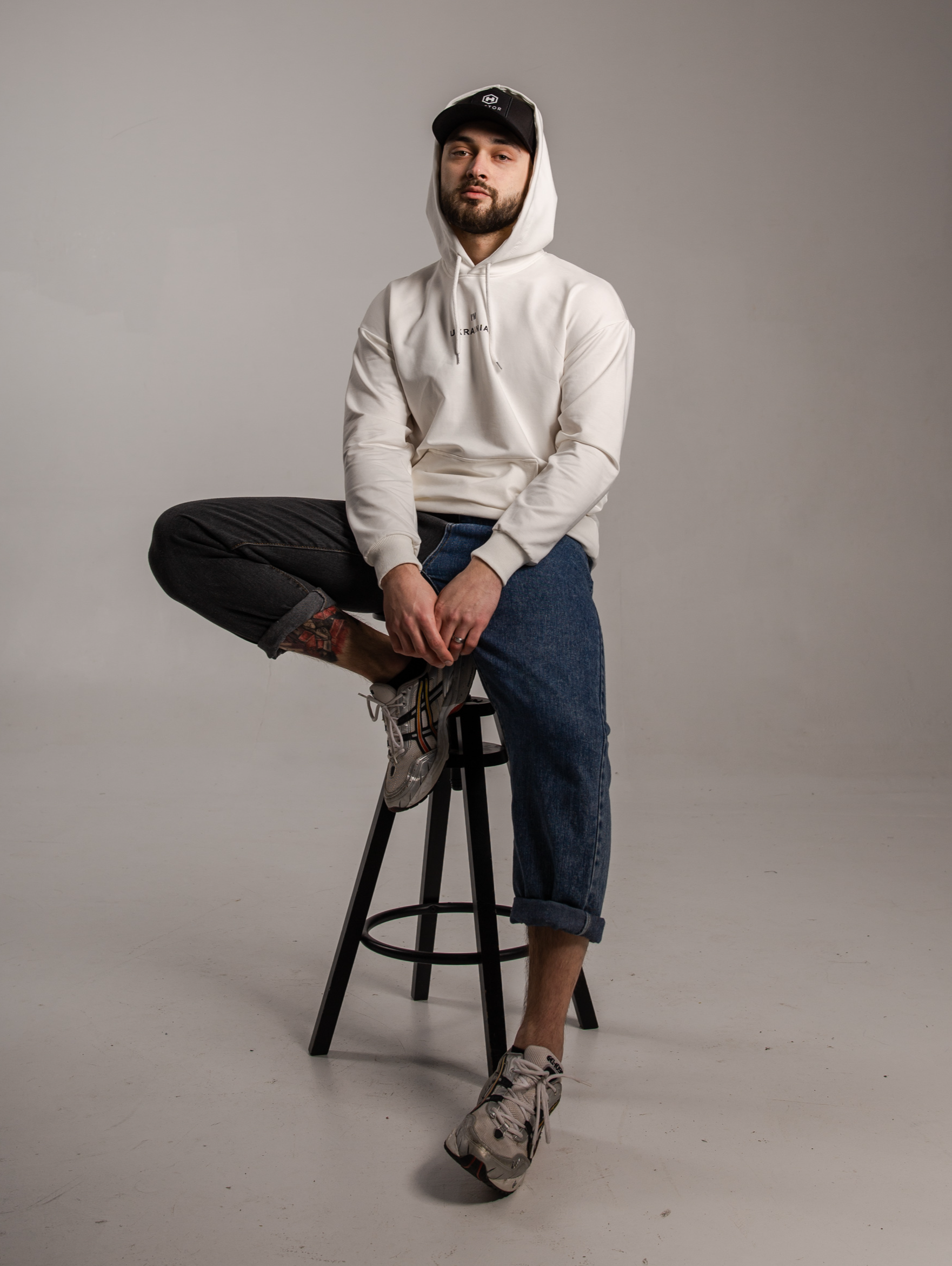 Патриотическое oversize худи i am ukrainian 17333