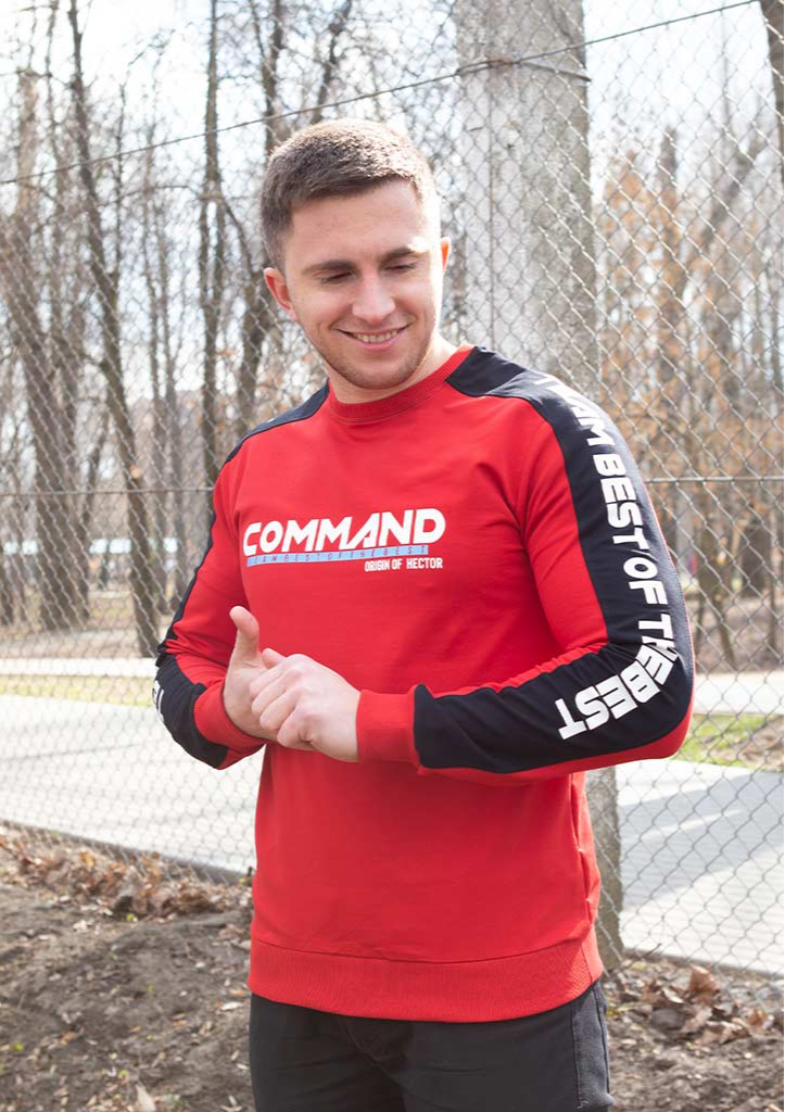 Свитшот с лампасами command 17026