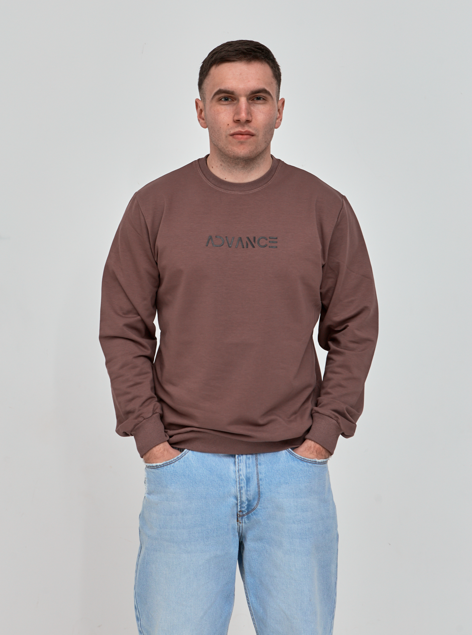 Чоловічий світшот великих розмірів ADVANCE 18026