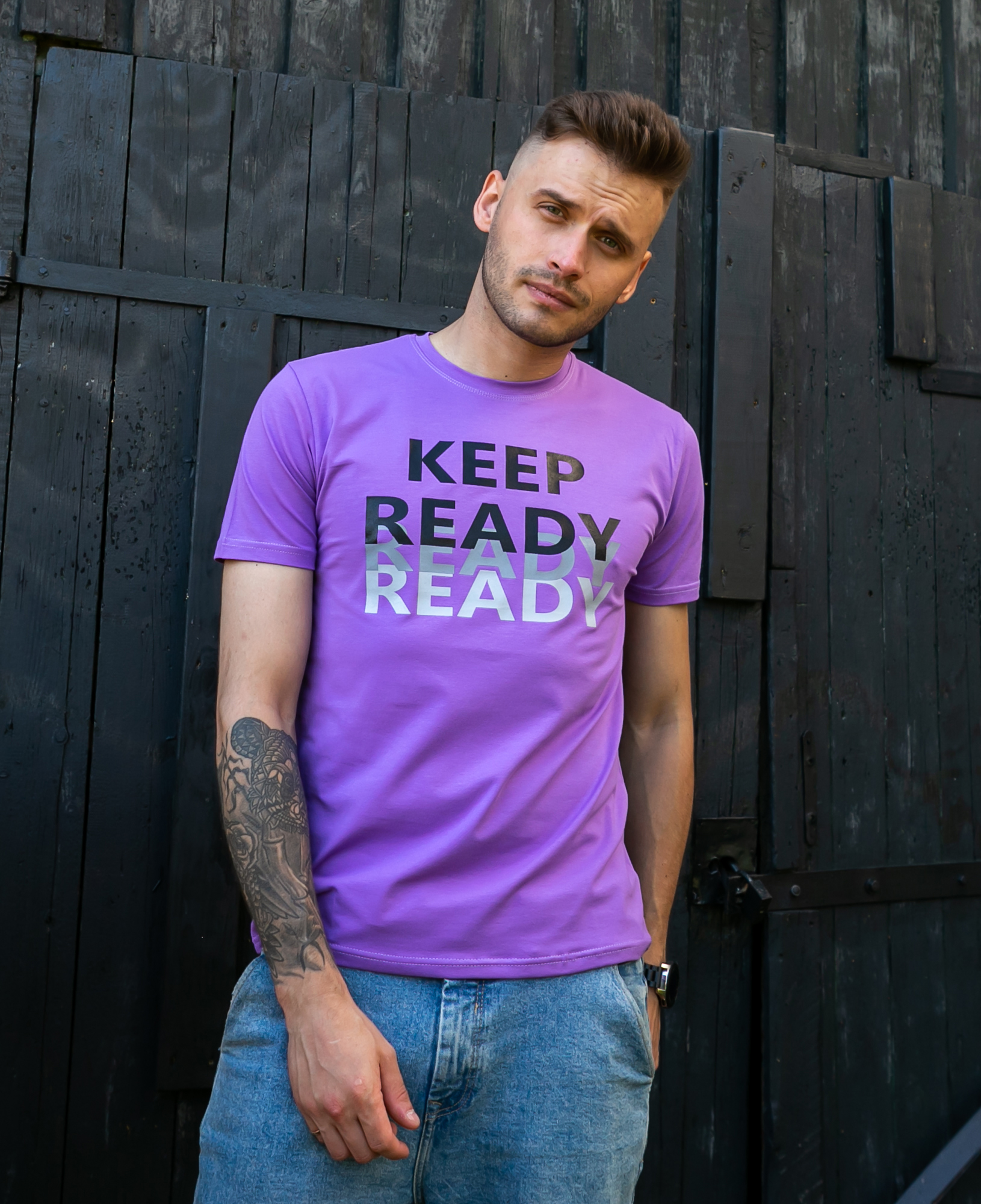 Мужская футболка keep ready 40055