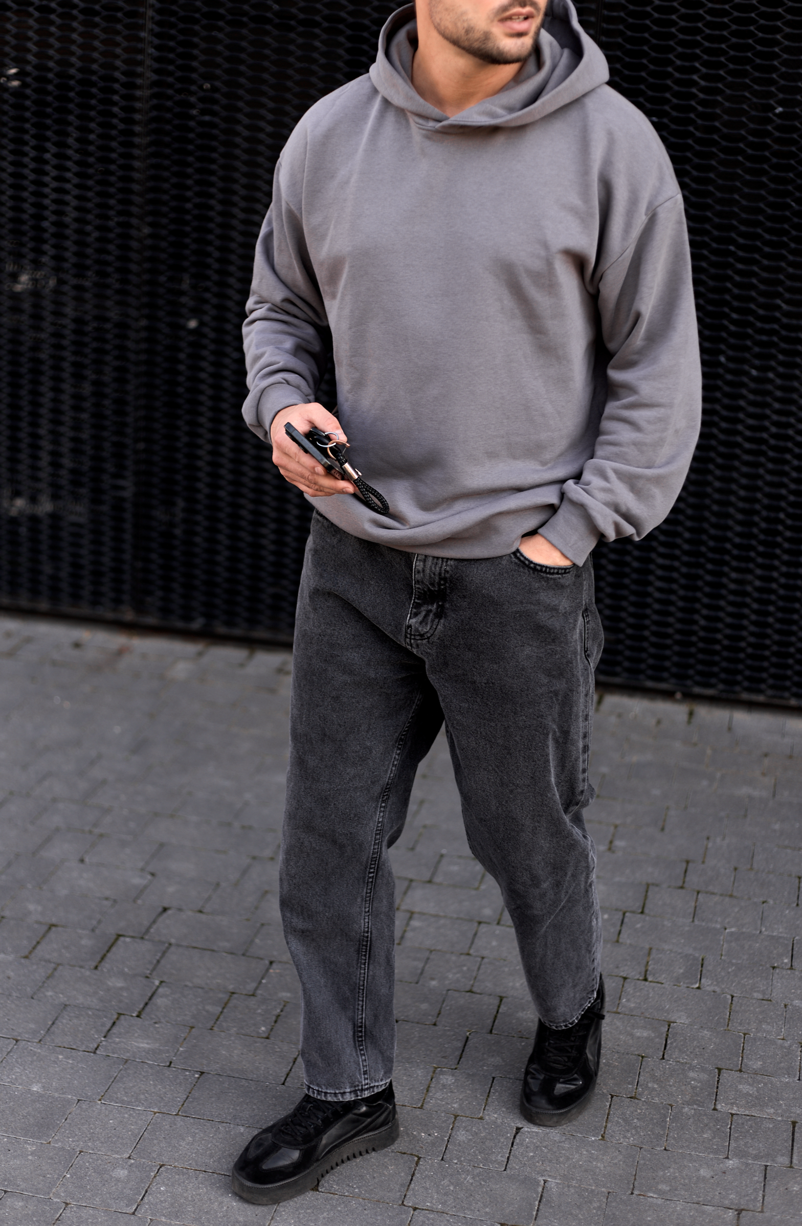 Чоловіча толстовка з тринитки oversize Hector 30172