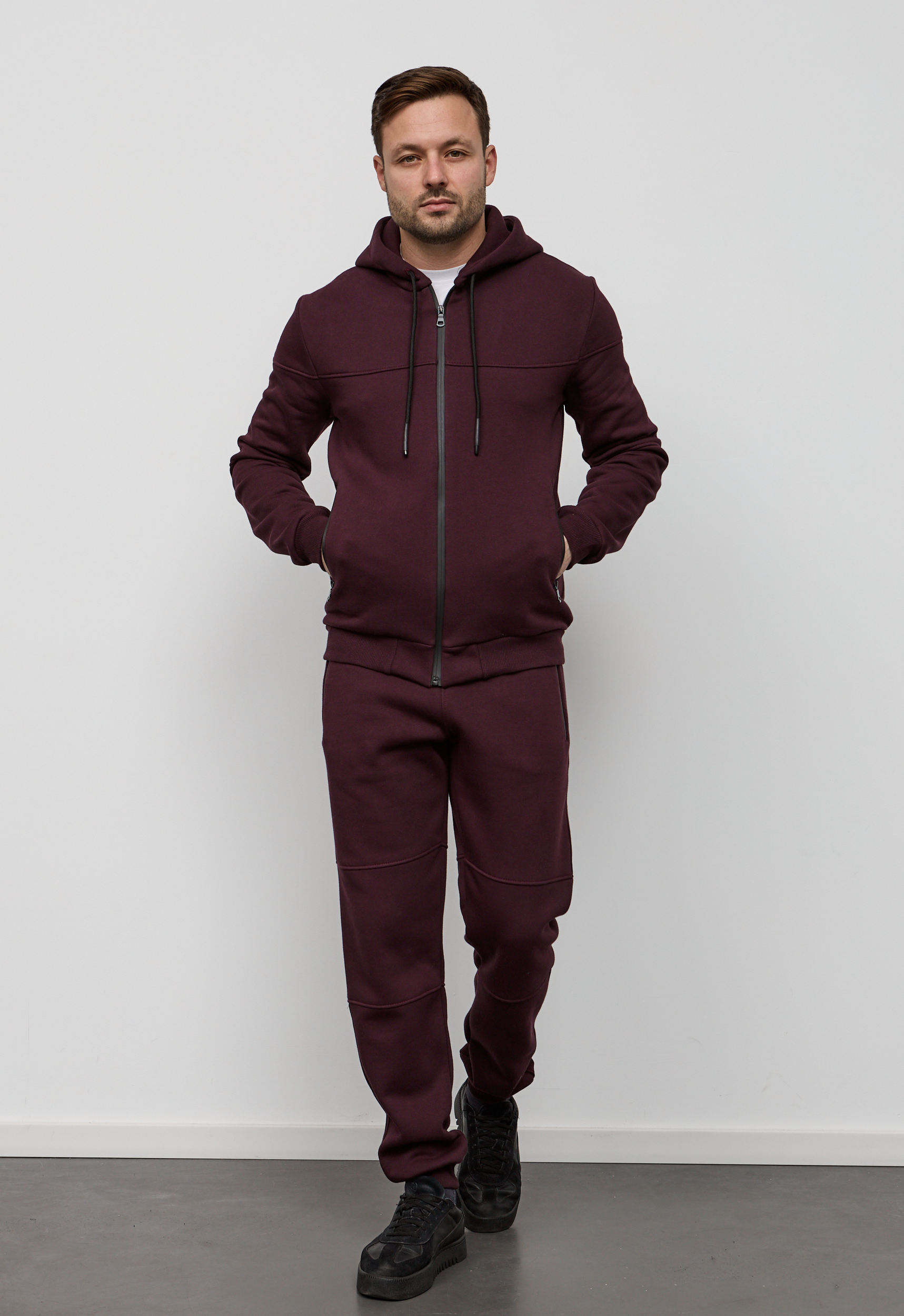 Теплый костюм на молнии с двойным капюшоном Hector 30573