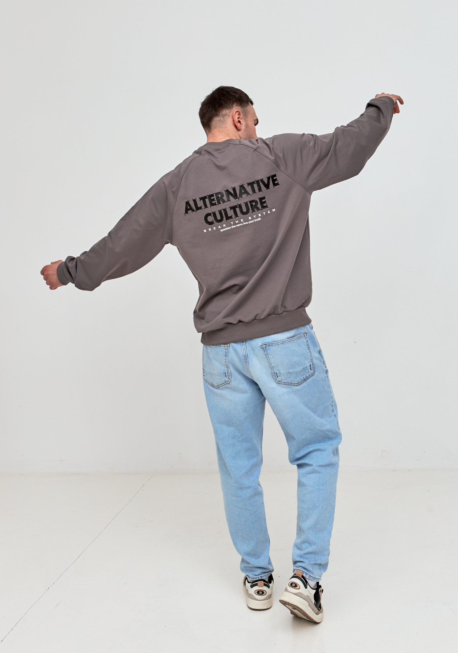 Чоловічий світшот-реглан oversize ALTERNATIVE CULTURE 17652