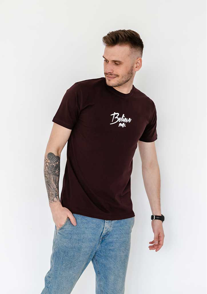 Мужская футболка believe me 40045