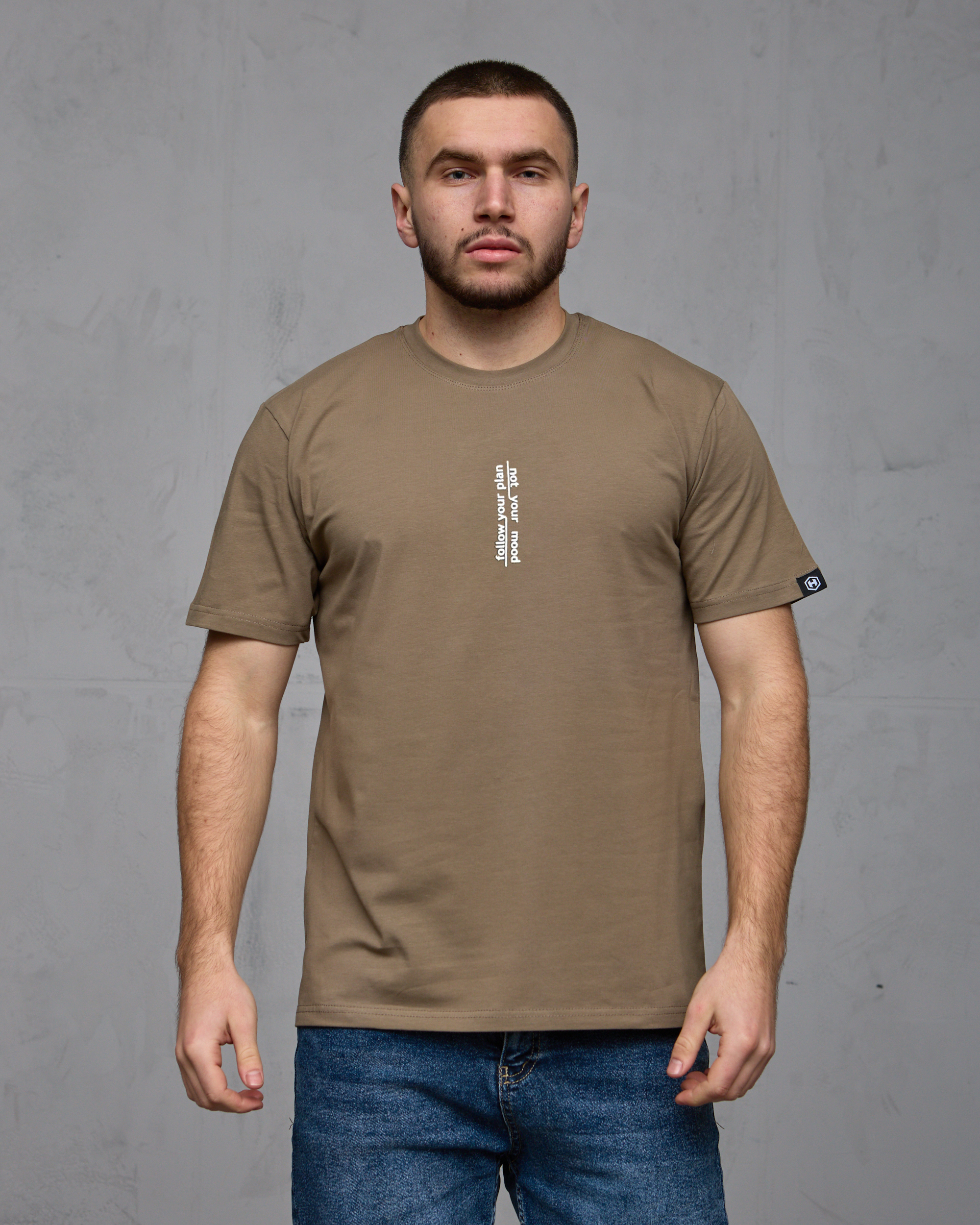 Чоловіча футболка великих розмірів FOLLOW YOUR PLAN 40638