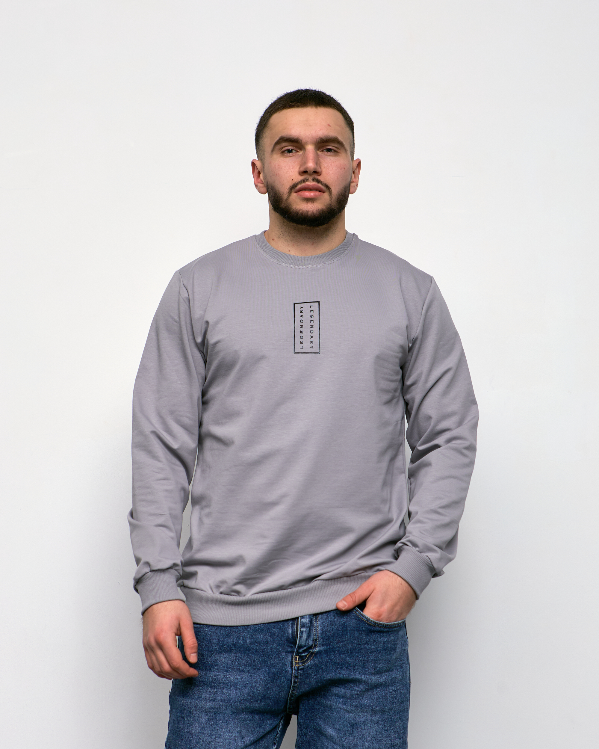 Свитшот больших размеров с принтом LEGENDARY 18037