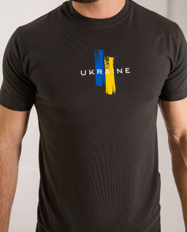 Чоловіча патріотична футболка ukraine 40265